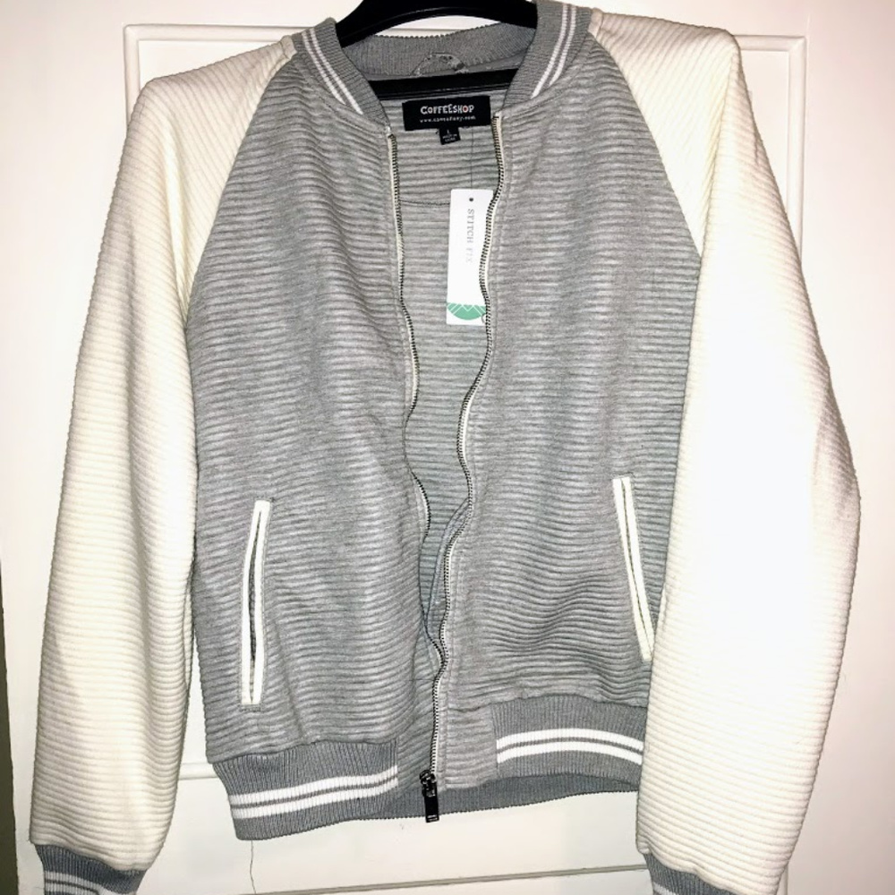 Coffeeshop Teresina Varsity style Ribbed Jacket - Picture 2 of 5